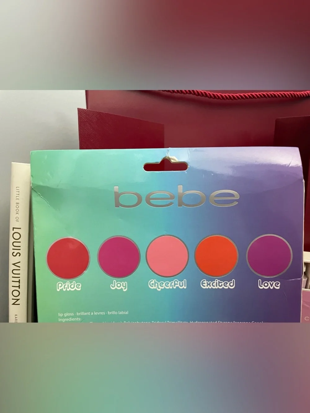 ✨bebe Rainbow Pride Lip Gloss Set✨NEW